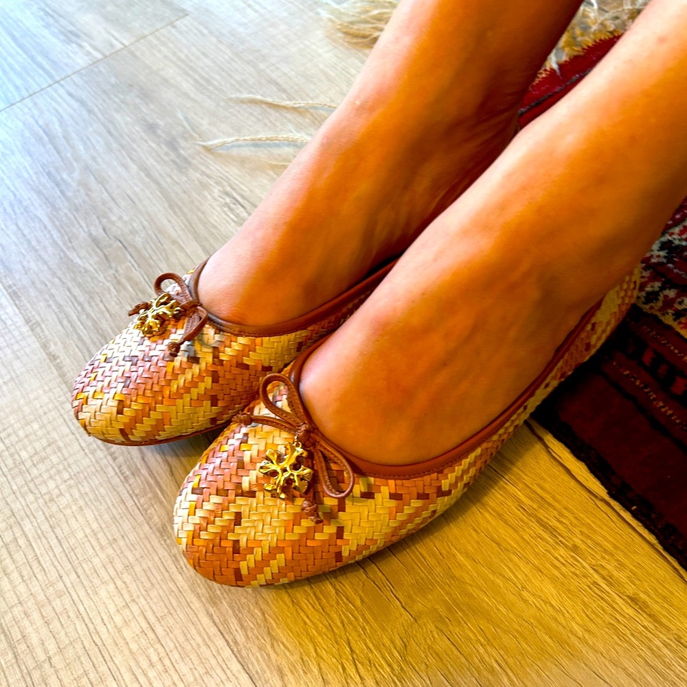 Tory Burch - Tory Charm Woven Ballet flats. You’ll love! Sz 9 dust bag included